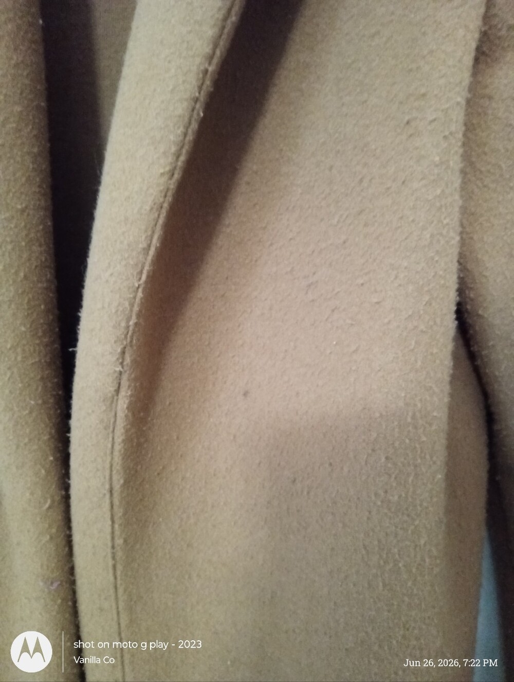 Zara Basic Soft Camel Coat Long Open Front Size Small - Picture 7 of 9